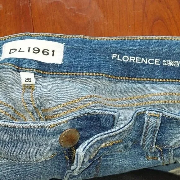 DL1961 Florence Instasculpt New Town Skinny Crop Sz 26 - Picture 6 of 10